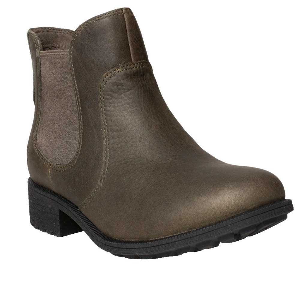 UGG Bonham III Chelsea Boots Waterproof Brown Leather‎ Womens 12 UK 10.5 EU 43